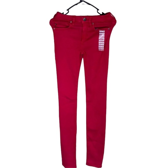 Super Soft Women’s, Red Jeans, Size 24 , Agave Denim - Picture 1 of 4
